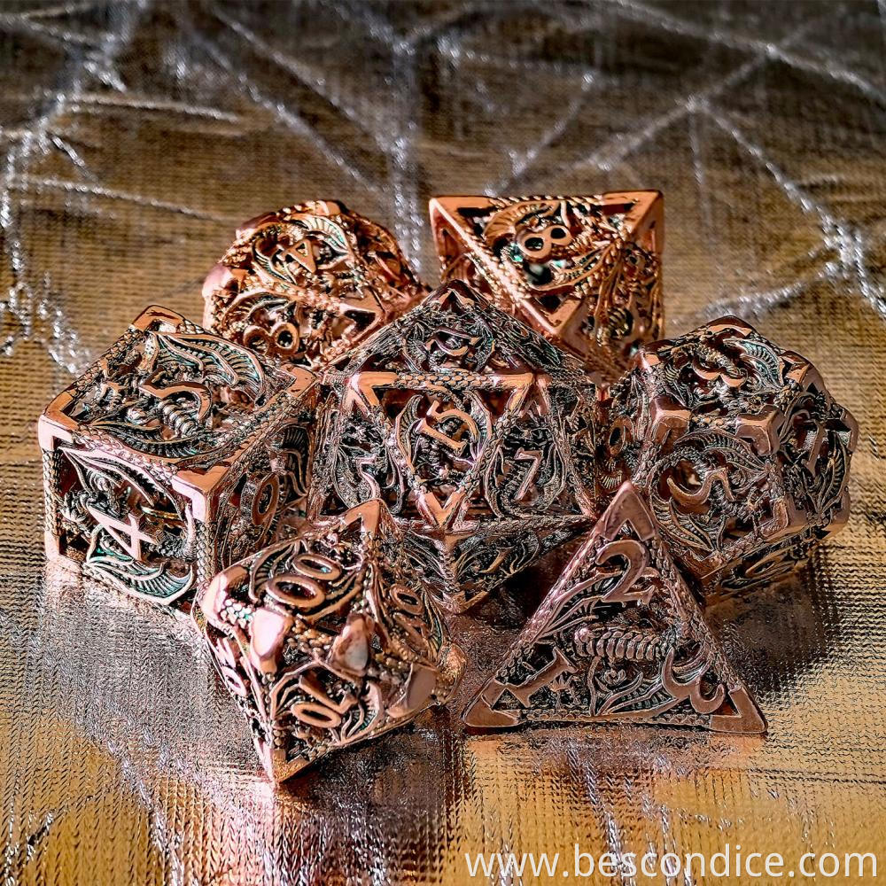 Hollow D D Metal Dice